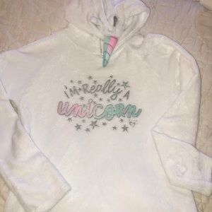 JUSTICE Unicorn Fleece Pullover